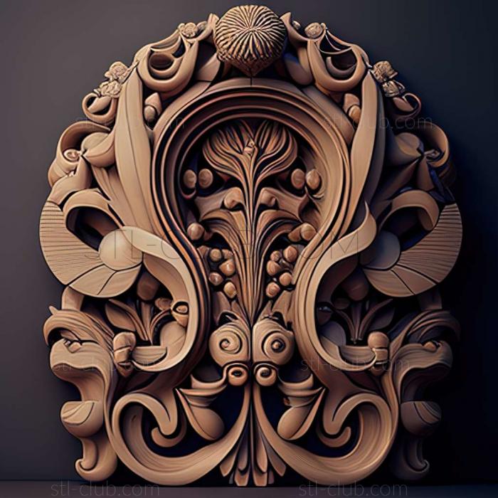 uxury ting on carved